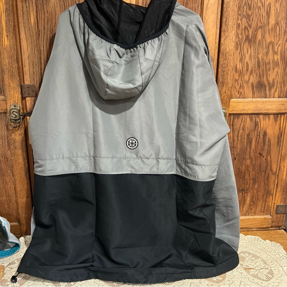 NWT Black Rifle Coffee Company Anorak Windbreaker Gunmetal Men’s 2X - Picture 4 of 5